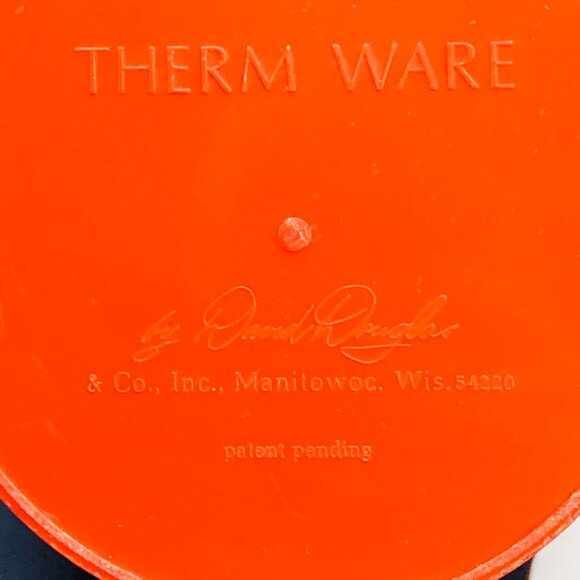 Vintage 60s THERM WARE USA Orange Pitcher: Insulated Plastic Jug -David Douglas - Picture 7 of 11